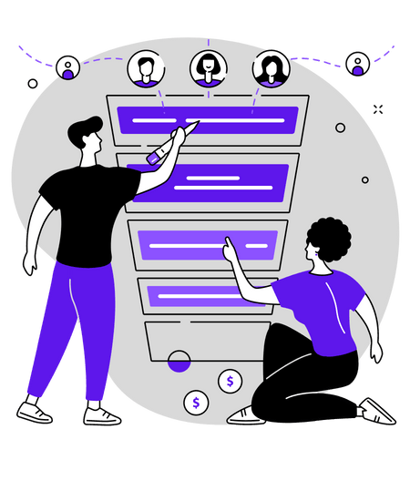 Vorgänge in den Kontakten von SalesWizard CRM