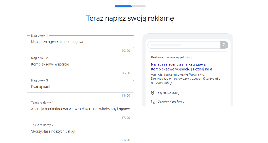 Kontaktformulare in Google Ads - Konfiguration der Kontaktformulare